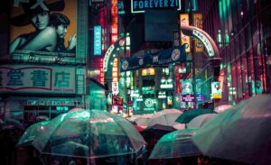 Vibrant Tokyo street scene — an international relocation hotspot with increasing options for pet parents